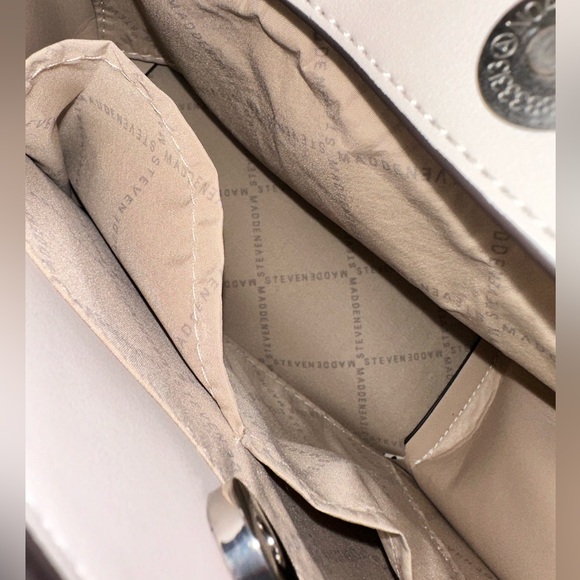 Steve Madden Evelyn Off White Mini Tote - Picture 2 of 4